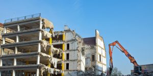 demolition-of-a-building-with-excavator
